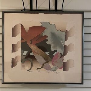 Elizabeth Schippert Signed Lithograph "Amazon" Abstract Art 41/150 Circa 1949